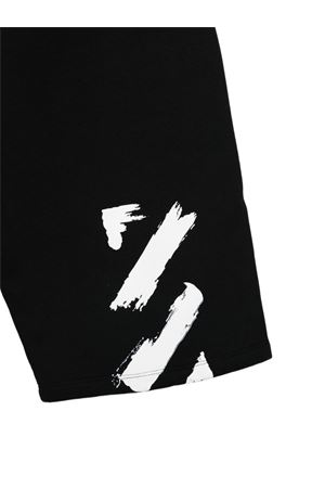 bermuda in cotone nero OFF WHITE KIDS | OBCI001S26FLE003001